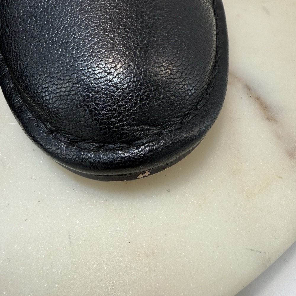 Clarks Spiced Isla Black Leather Mules Block Heel Pointed Heel Women's Size 6.5M - Picture 9 of 9